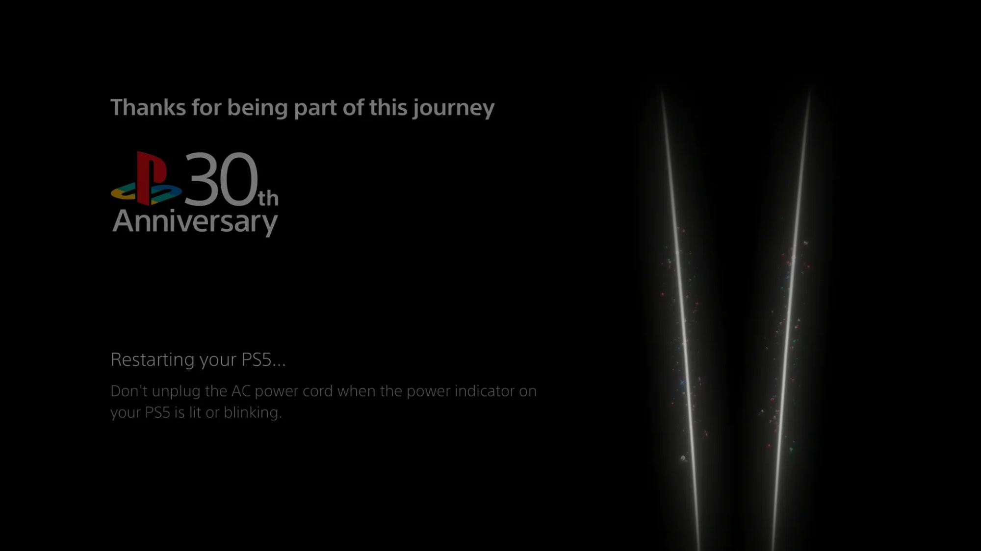 Sony PlayStation 30th anniversary theme PS5