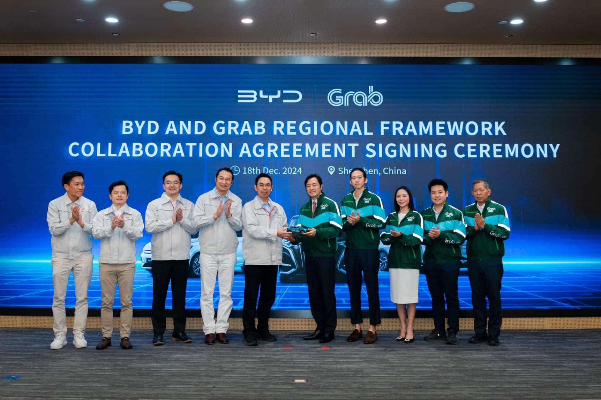 Grab BYD partnership EV access southeast asia