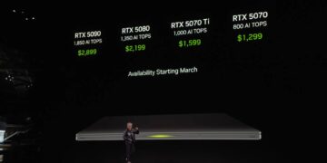 NVIDIA GeForce RTX 50 series availability laptops