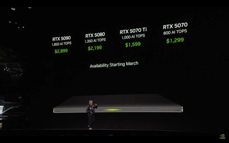 NVIDIA GeForce RTX 50 series availability laptops