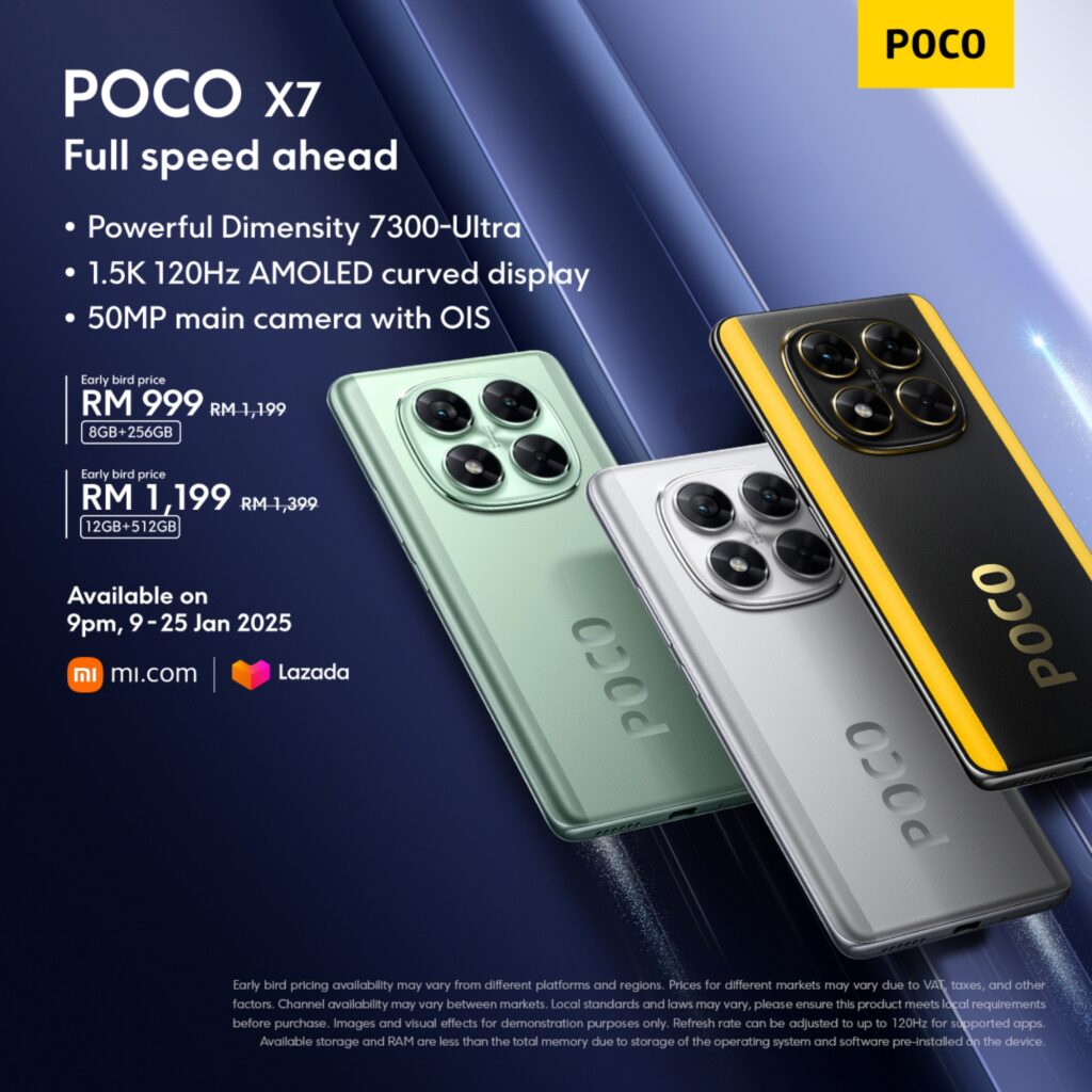 POCO X7 series pre-order malaysia