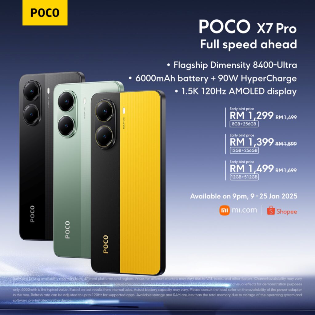 POCO X7 series pre-order malaysia