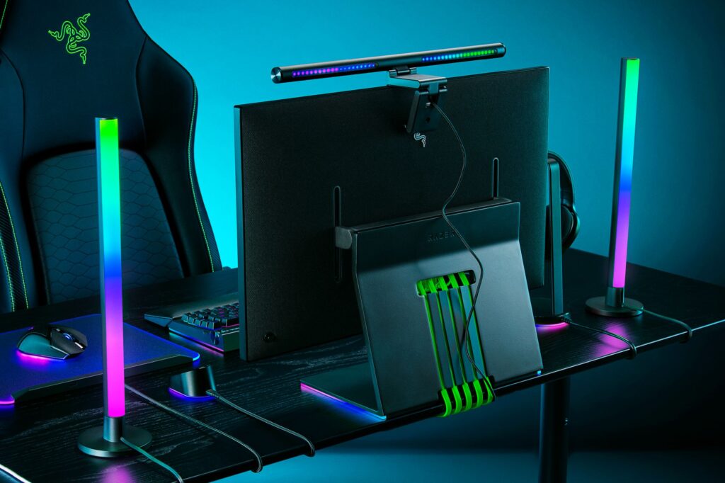 Razer Aether Standing Light Bars back