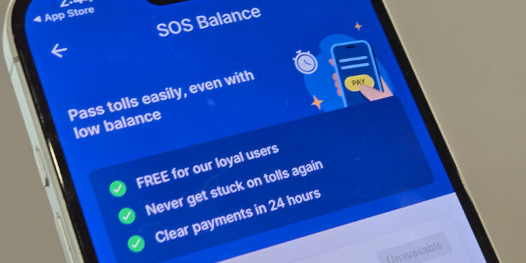 Touch n Go eWallet TnG SOS Balance