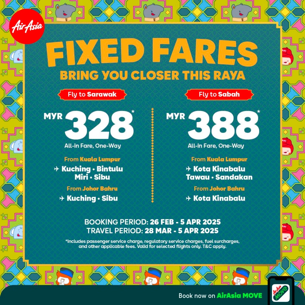 MOT Flight ticket subsidy hari raya