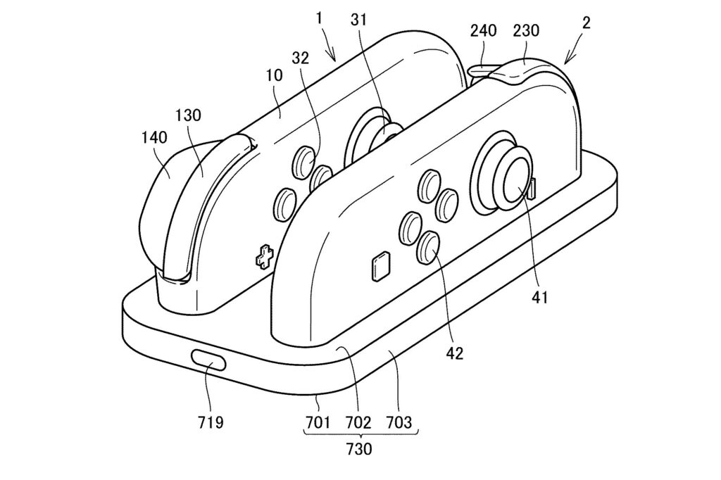 Nintendo Switch 2 patent Joy-Con dock