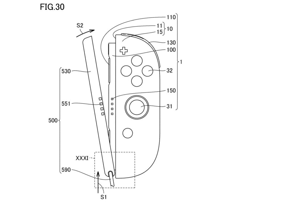 Nintendo Switch 2 patent Joy-Con magnetic strap