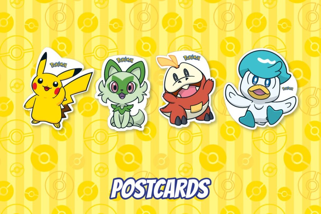 Pos Malaysia Pokemon post cards