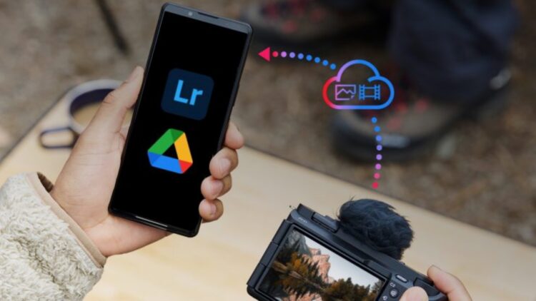 Sony Creators Cloud App direct transfer Google Drive Lightroom