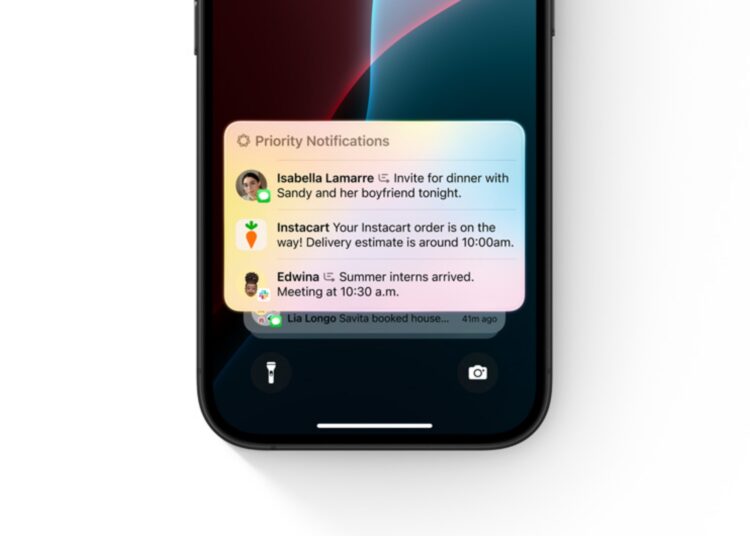 ios 18.4 beta Priority Notifications feature